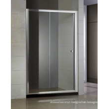 Aluminum Tempered Glass Sliding Shower Screen (HB-420)